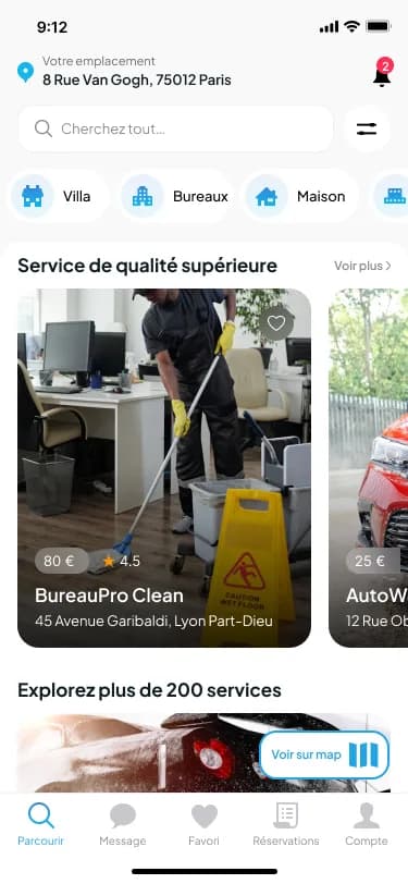 Customer home and service discovery
